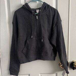 Auden Gray Ribbed Knit Top